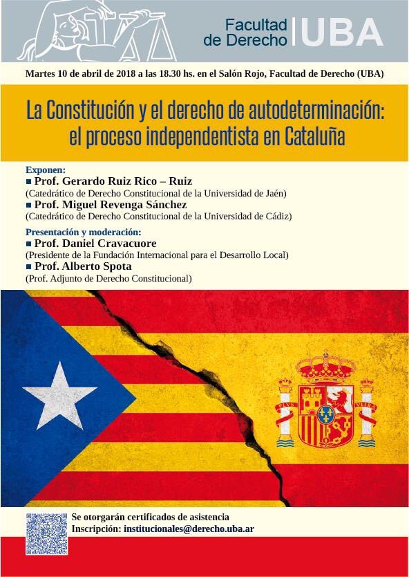 La Constitución y el derecho de autodeterminación: el proceso independentista en Cataluña